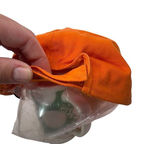 JUSTIN BOOTS bling BASEBALL HAT orange CRYSTAL DETAILED cotton Lainey Wilson - Picture 14 of 16